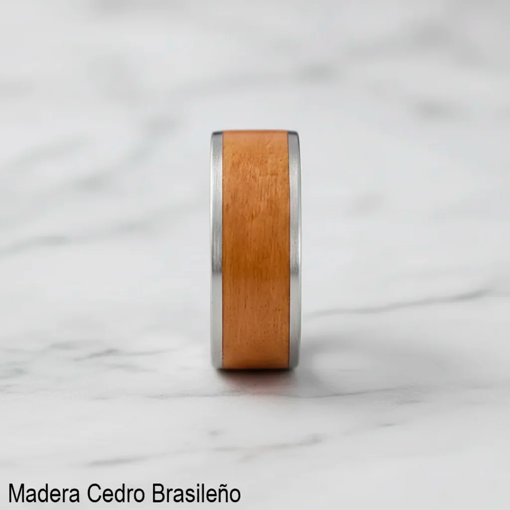 Anillo Cinta de Naturaleza – 8mm - Imagen 3