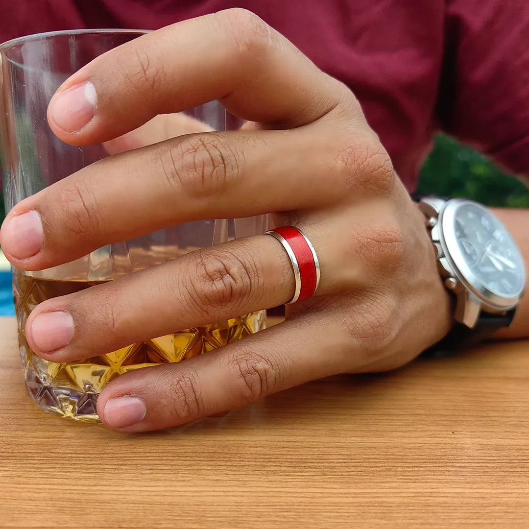 Anillo Cinta de Naturaleza – 8mm - Imagen 5